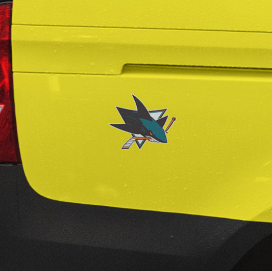San Jose Sharks:   Car Magnet        - Officially Licensed NHL    Magnetic Decal
