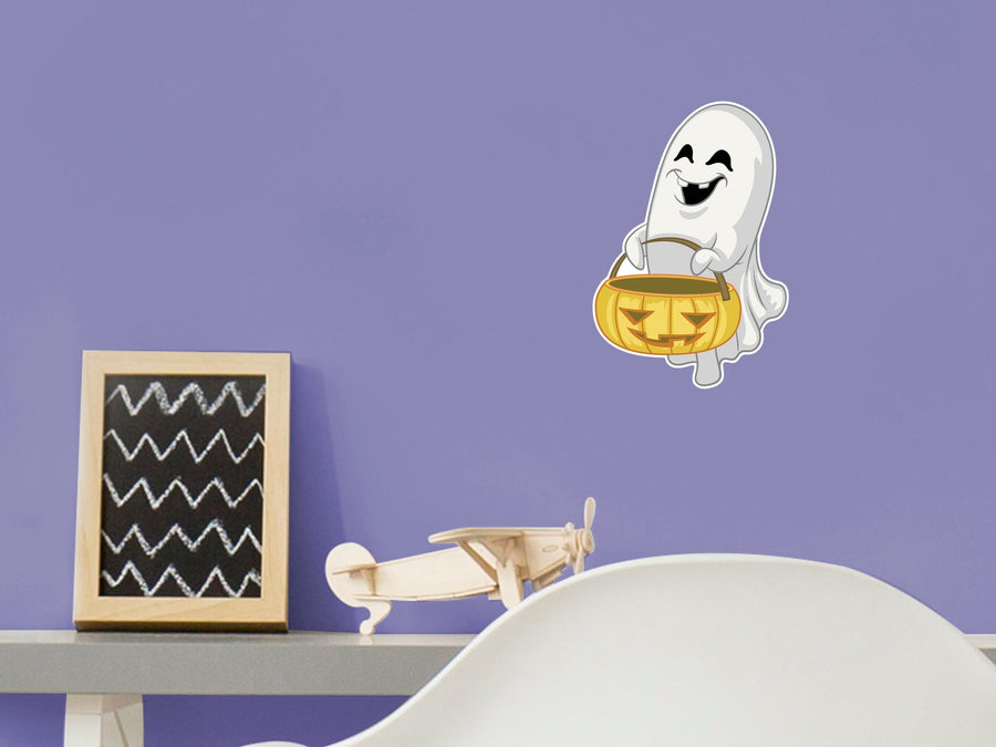 Halloween: Ghost Icon        -   Removable Wall   Adhesive Decal