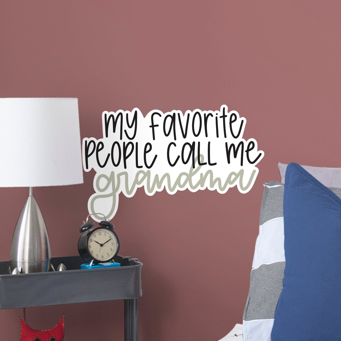 My Favorite People Grandma        - Officially Licensed Big Moods Removable     Adhesive Decal