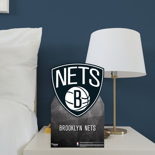 Brooklyn Nets:   Logo  Mini   Cardstock Cutout  - Officially Licensed NBA    Stand Out