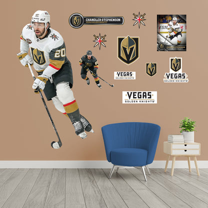 Vegas Golden Knights: Chandler Stephenson 2021        - Officially Licensed NHL Removable     Adhesive Decal