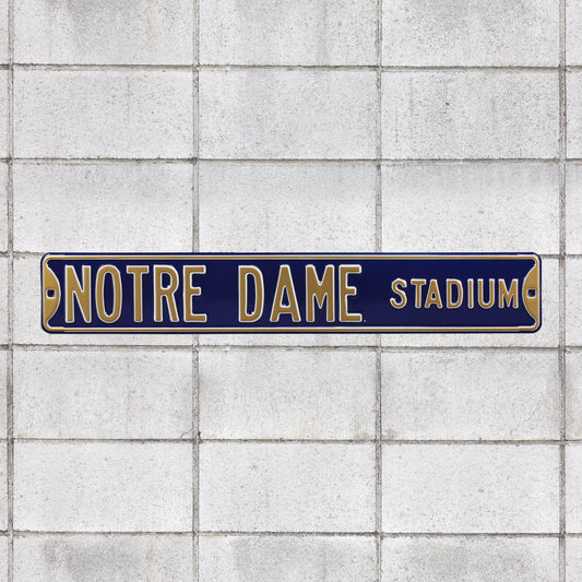 Notre Dame Fighting Irish: Notre Dame Stadium - Officially Licensed Metal Street Sign