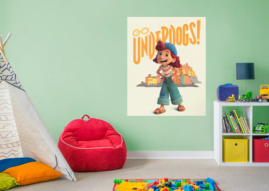 Luca:  Underdogs Mural        - Officially Licensed Disney Removable Wall   Adhesive Decal