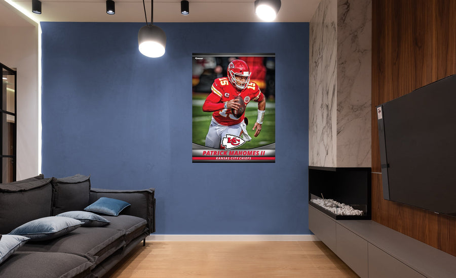 Patrick Mahomes II - GameStars Series - Peel & Stick Poster - Official NFL - Kansas City Chiefs - Reusable Vinyl Wall Decal