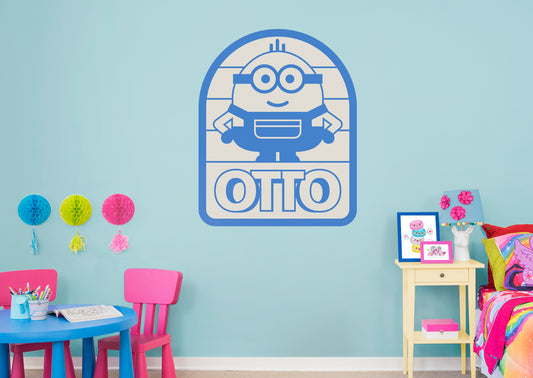 Minions: Rise of Gru:  Otto Blue        - Officially Licensed NBC Universal Removable     Adhesive Decal
