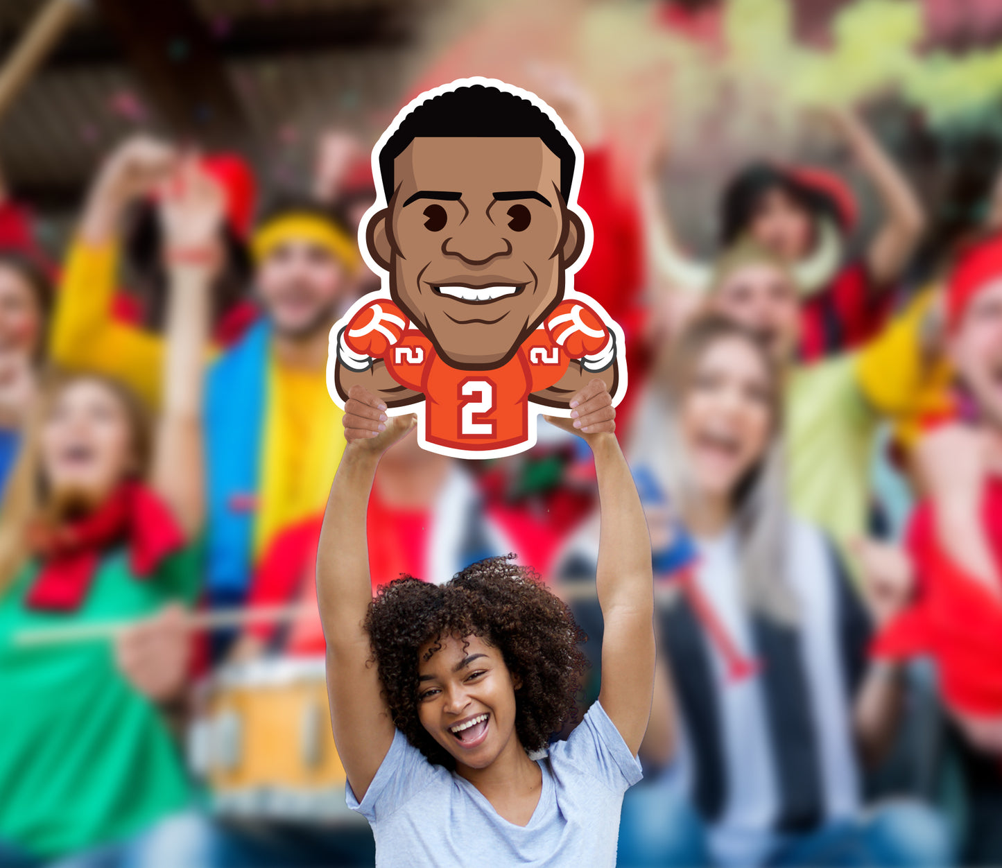 Denver Broncos: Pat Surtain II  Emoji Big head   Foam Core Cutout  - Officially Licensed NFLPA    Big Head