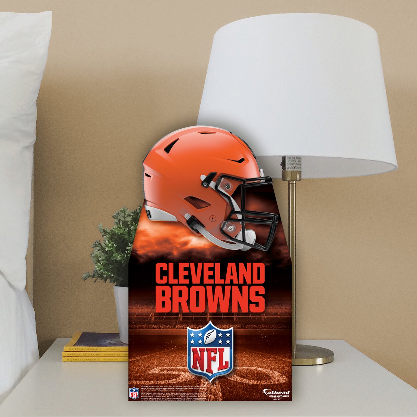 Cleveland Browns:  2022 Helmet  Mini   Cardstock Cutout  - Officially Licensed NFL    Stand Out
