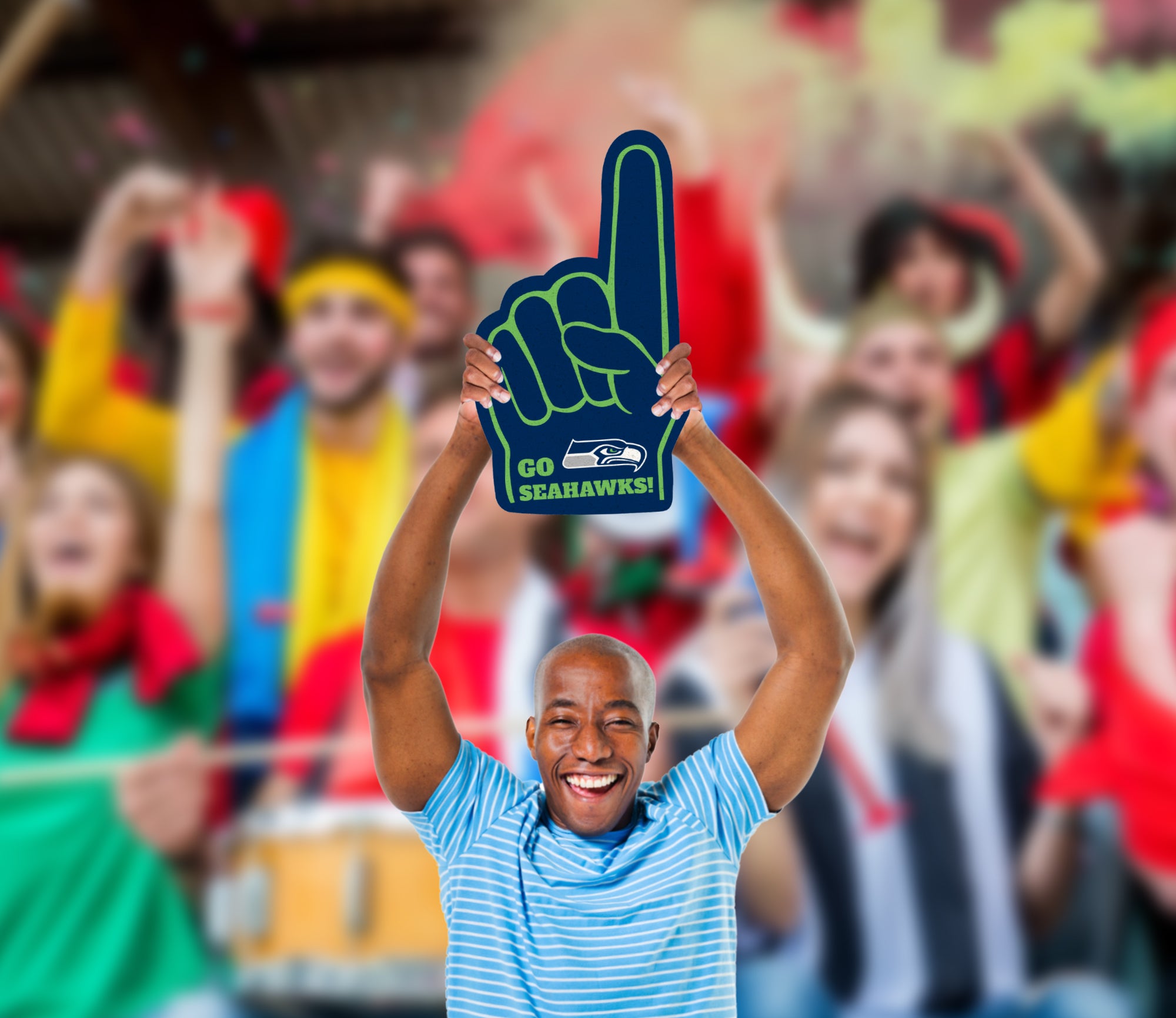 Seattle Seahawks: Foam Finger Foam Core Cutout - Officially