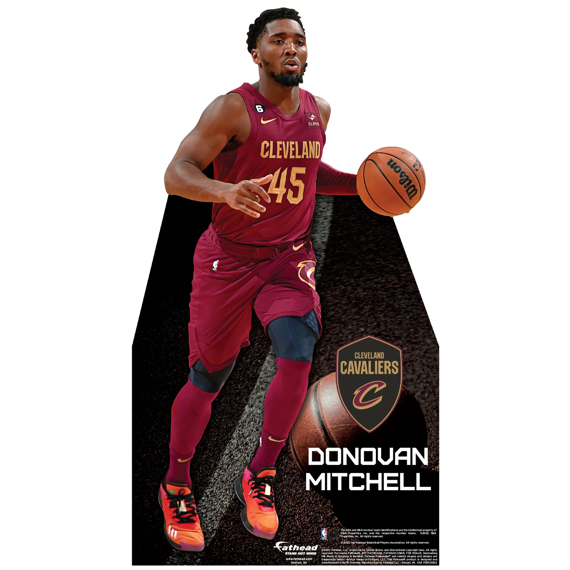 Donovan Mitchell Cleveland Cavaliers Autographed Nike Icon