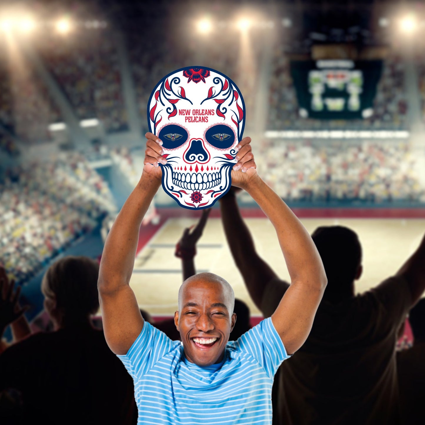 New Orleans Pelicans: Skull Foam Core Cutout - Officially Licensed NBA Big Head