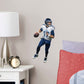 Large Athlete + 2 Decals (8"W x 16.5"H) Show off your support for the NFL 2019 Comeback Player of the Year, Ryan Tannehill, with this officially licensed wall decal of the Tennessee Titan quarterback. Considered one of the best quarterbacks in the NFL, Tannessee is geared up to complete the pass and dominate the AFC South in any bedroom, sports bar, or fan cave with this high-quality wall decal in the iconic Titans navy blue and silver uniform. Nashville isn't just for music, Let's go Titans!