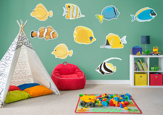 Nursery:  Goldfish Collection        -   Removable Wall   Adhesive Decal