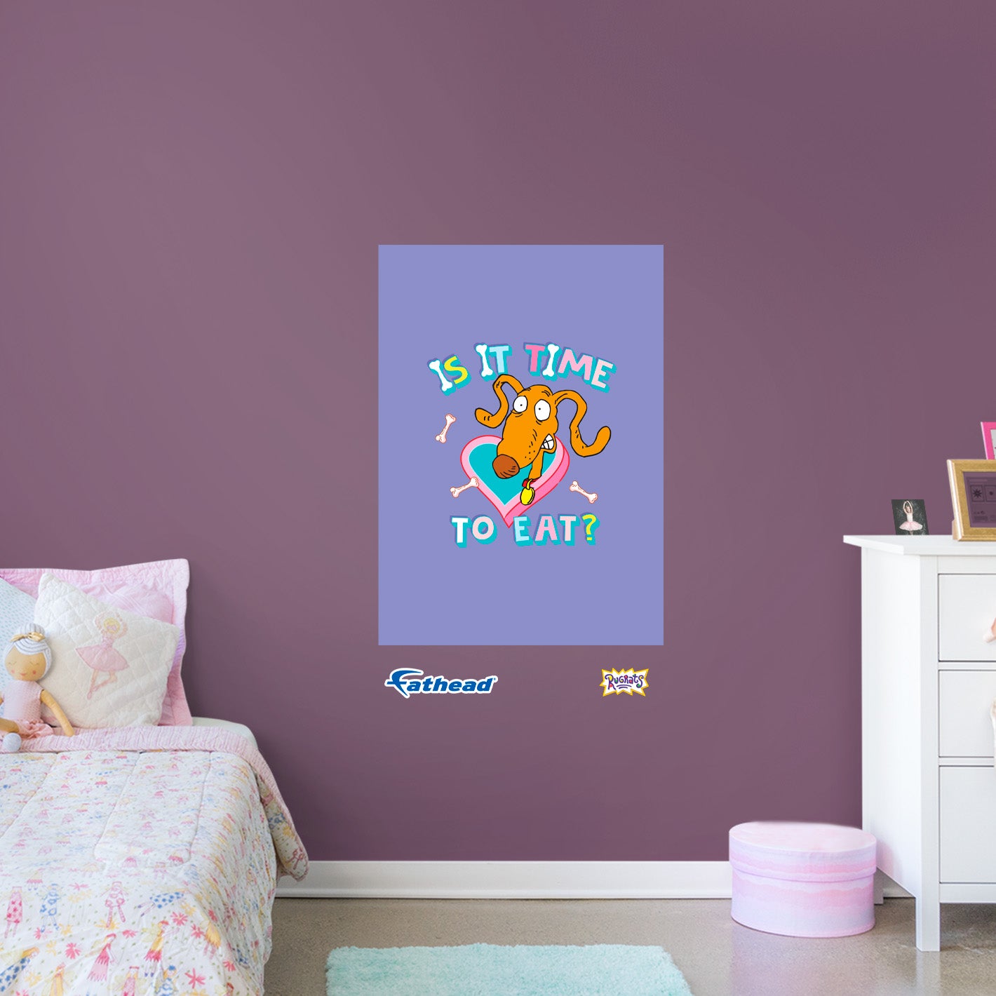 Rugrats:  Is It Time To Eat Poster        - Officially Licensed Nickelodeon Removable     Adhesive Decal