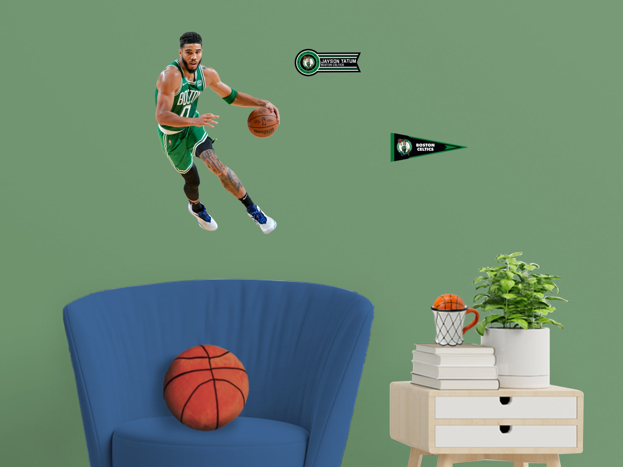 Boston Celtics Jayson Tatum Officially Licensed Nba Removable Adhes