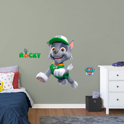 Paw Patrol: Rocky RealBig - Officially Licensed Nickelodeon Removable Adhesive Decal