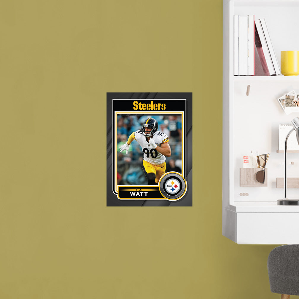 Pittsburgh Steelers: T.J. Watt Poster - Officially Licensed NFL Removable Adhesive Decal