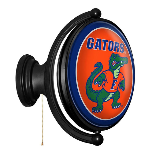 Florida Gators: Albert Gator - Original Oval Rotating Lighted Wall Sign - The Fan-Brand