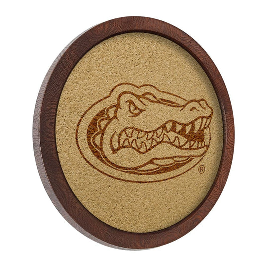 Florida Gators: "Faux" Barrel Framed Cork Board - The Fan-Brand