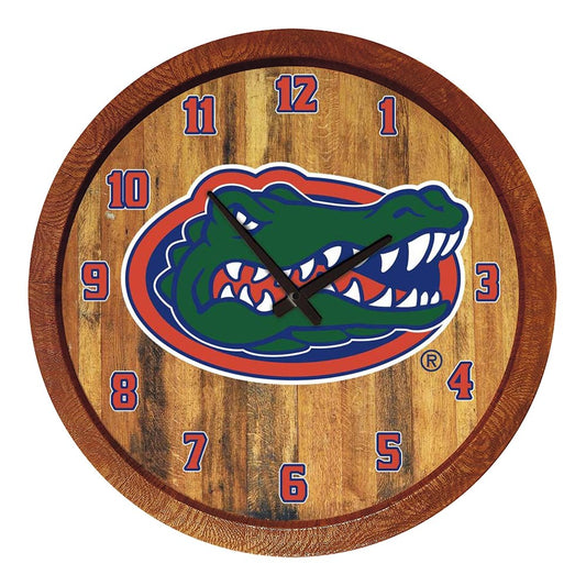 Florida Gators: "Faux" Barrel Top Wall Clock - The Fan-Brand