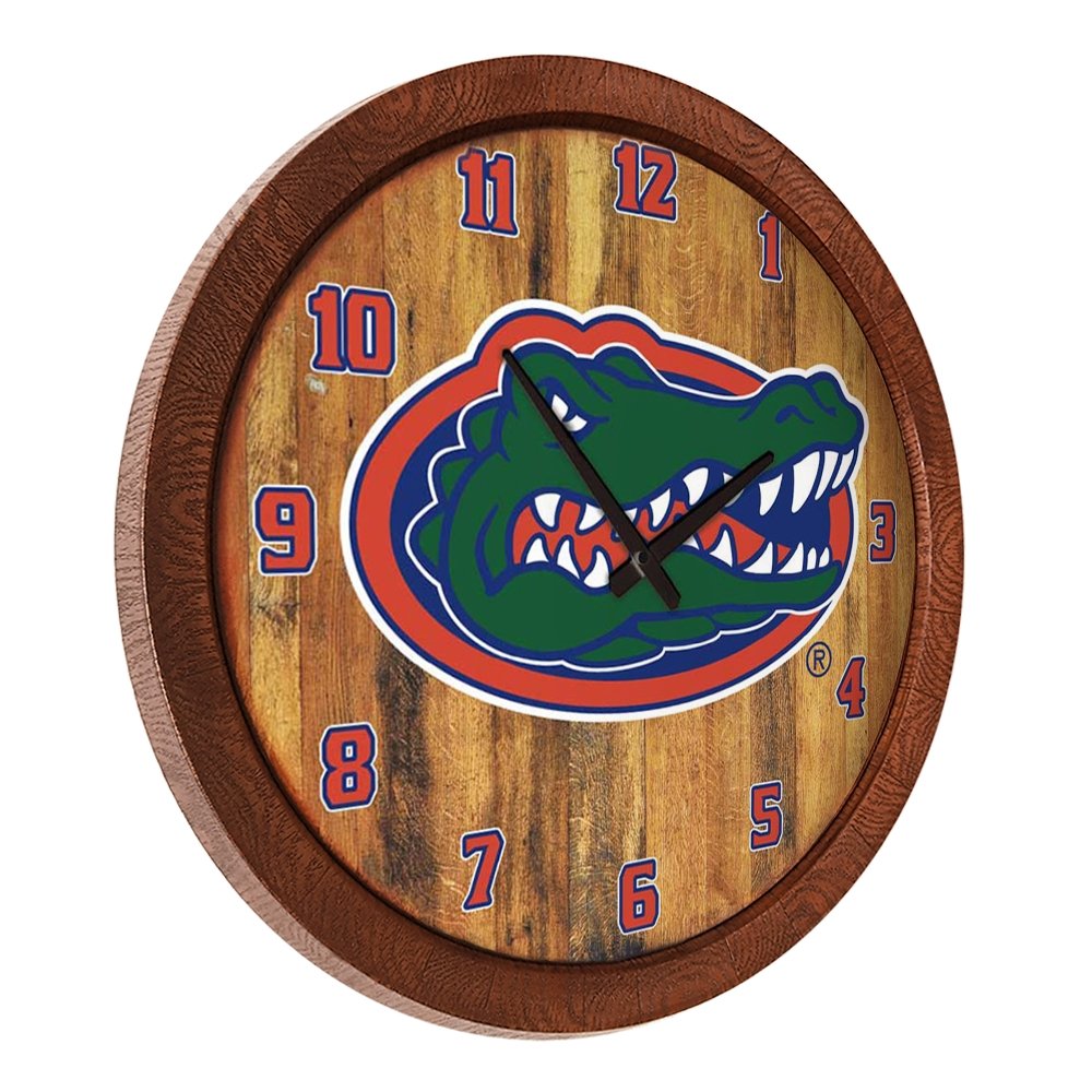 Florida Gators: "Faux" Barrel Top Wall Clock - The Fan-Brand