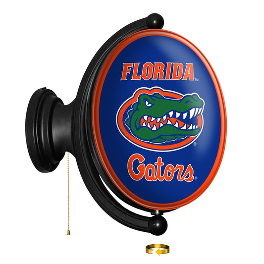 Florida Gators: Original Oval Rotating Lighted Wall Sign - The Fan-Brand