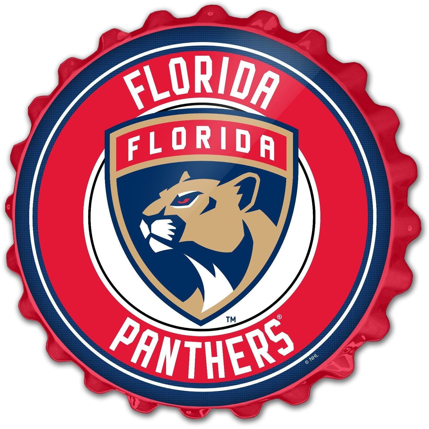 Florida Panthers: Bottle Cap Wall Sign - The Fan-Brand
