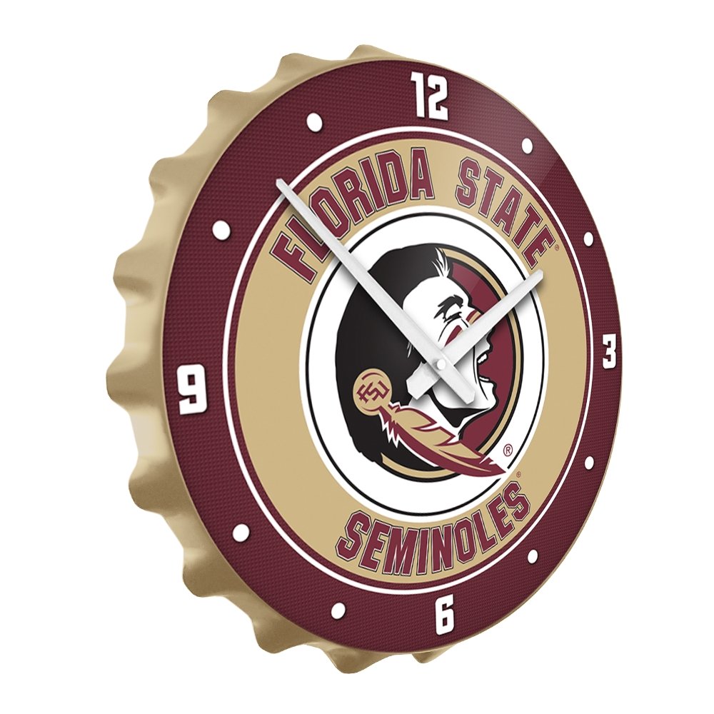 Florida State Seminoles: Bottle Cap Wall Clock - The Fan-Brand
