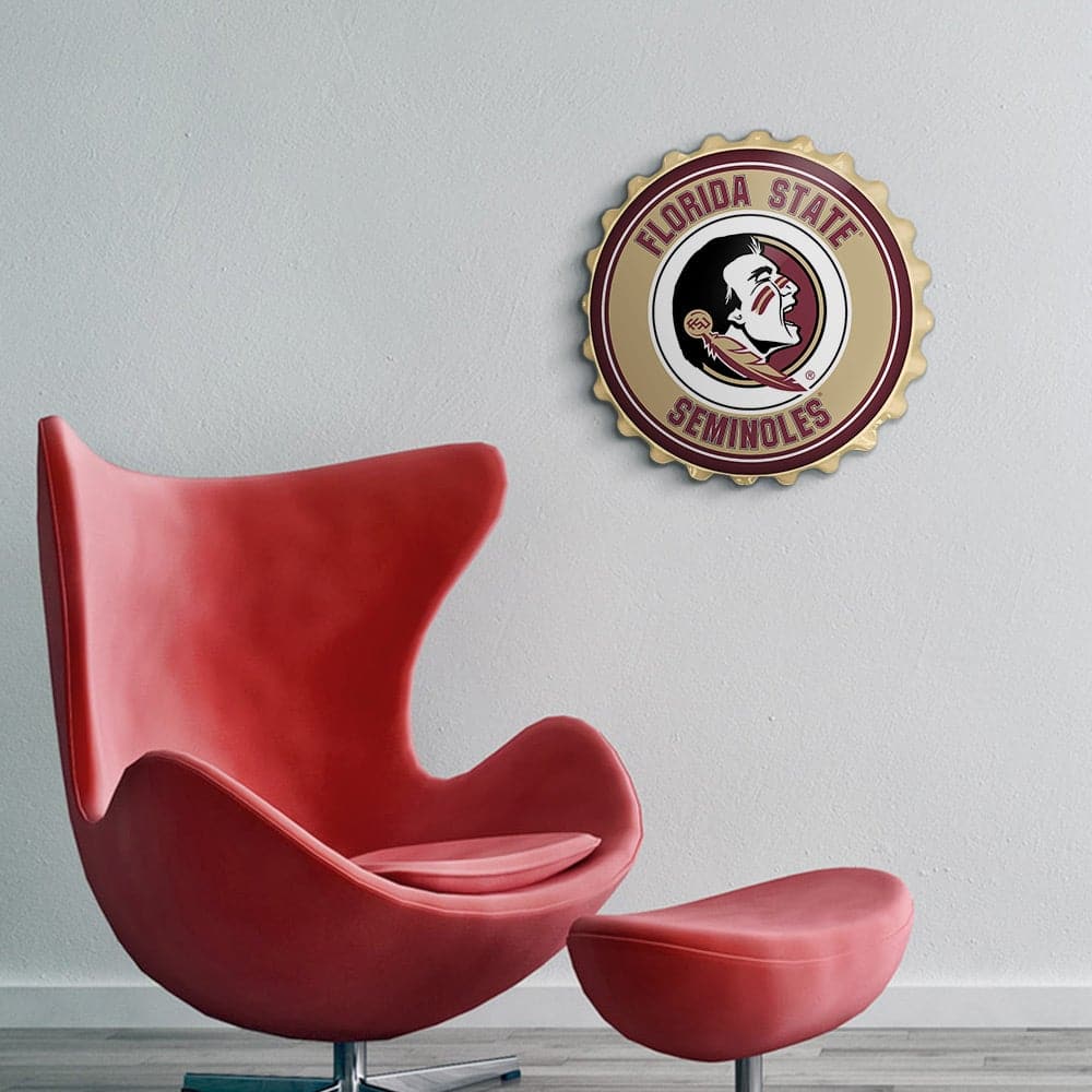 Florida State Seminoles: Bottle Cap Wall Sign - The Fan-Brand