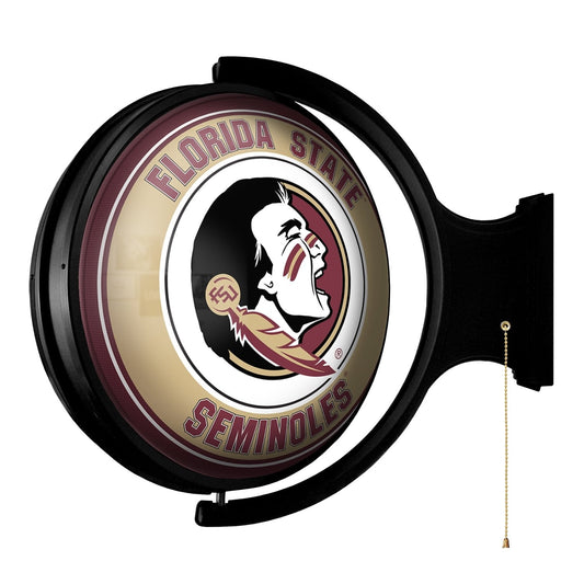 Florida State Seminoles: Original Round Rotating Lighted Wall Sign - The Fan-Brand