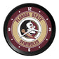Florida State Seminoles: Ribbed Frame Wall Clock - The Fan-Brand