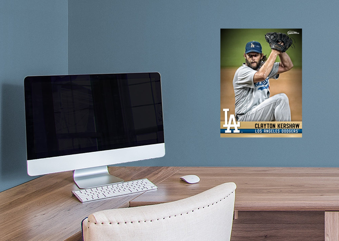 Los Angeles Dodgers: Clayton Kershaw  GameStar        - Officially Licensed MLB Removable Wall   Adhesive Decal