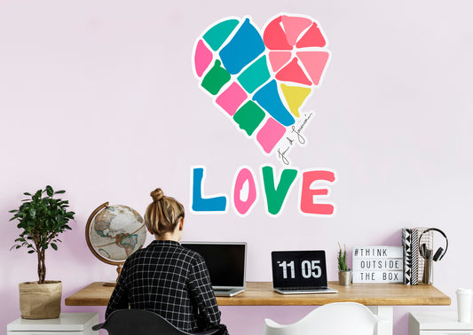 Dream Big Art:  Love Icon        - Officially Licensed Juan de Lascurain Removable     Adhesive Decal