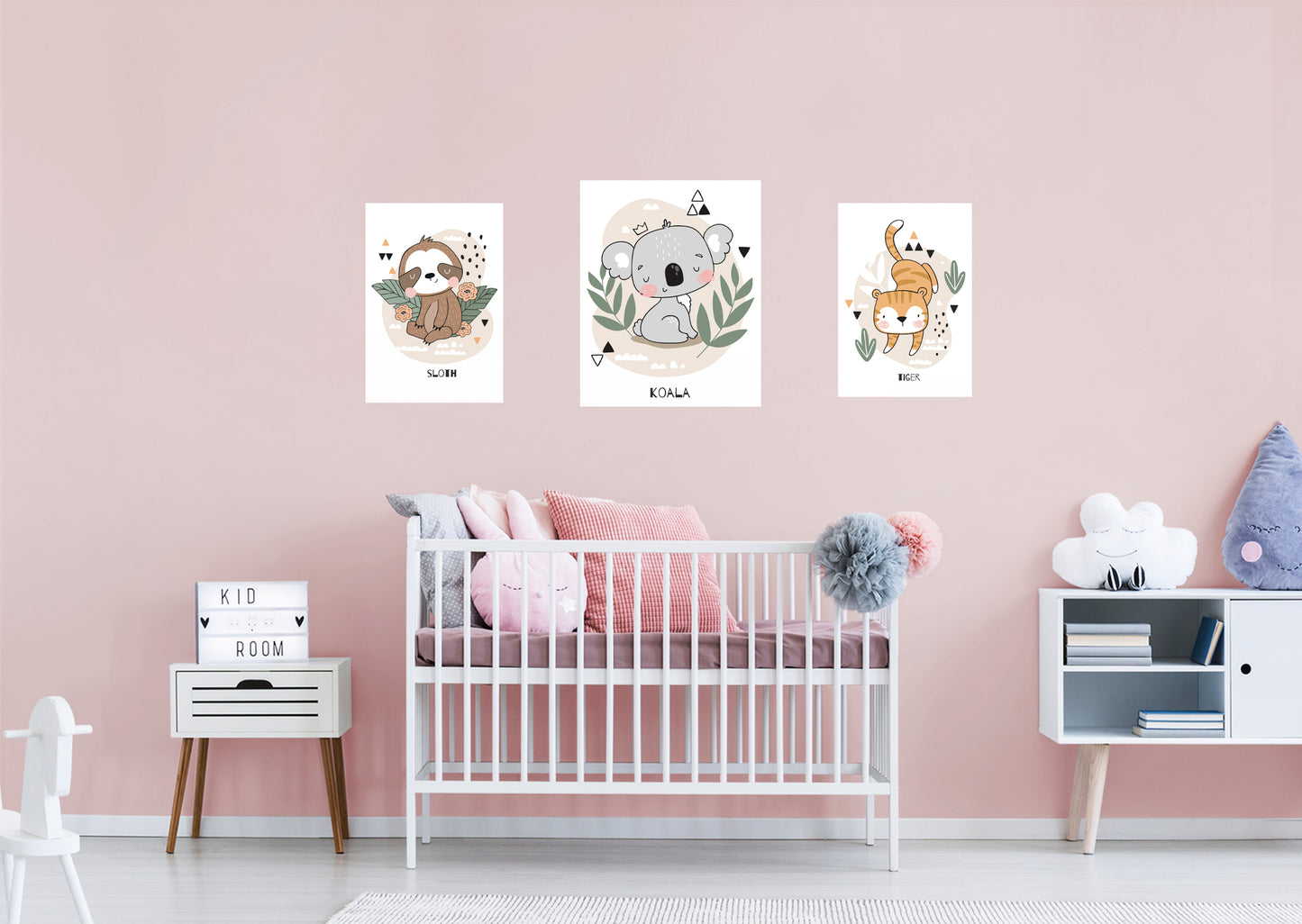 Jungle:  Jungle Animals Collection        -   Removable Wall   Adhesive Decal
