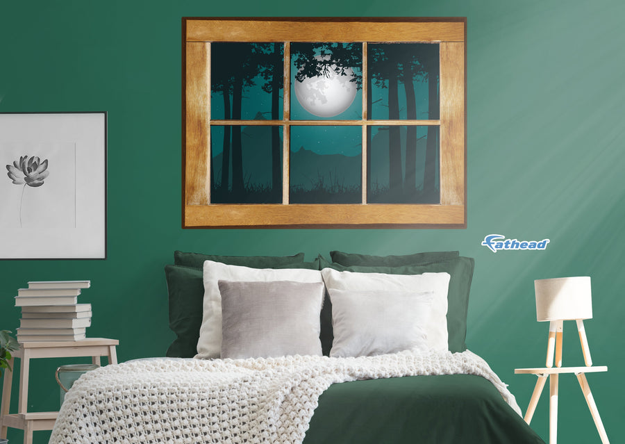 Halloween:  Mountains Icon Instant Windows        -   Removable     Adhesive Decal