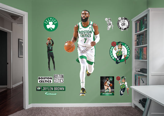Boston Celtics: Jaylen Brown NBA Jaylen Brown         - Officially Licensed NBA Removable Wall   Adhesive Decal