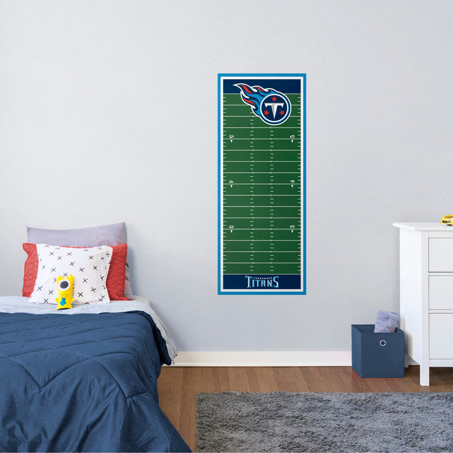 Tennessee Titans - Growth Chart - Official NFL - Reusable Vinyl Wall Decal