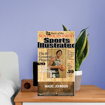 Michigan State Spartans: Magic Johnson March 2013 Sports Illustrated Cover  Mini   Cardstock Cutout  - Officially Licensed NCAA    Stand Out