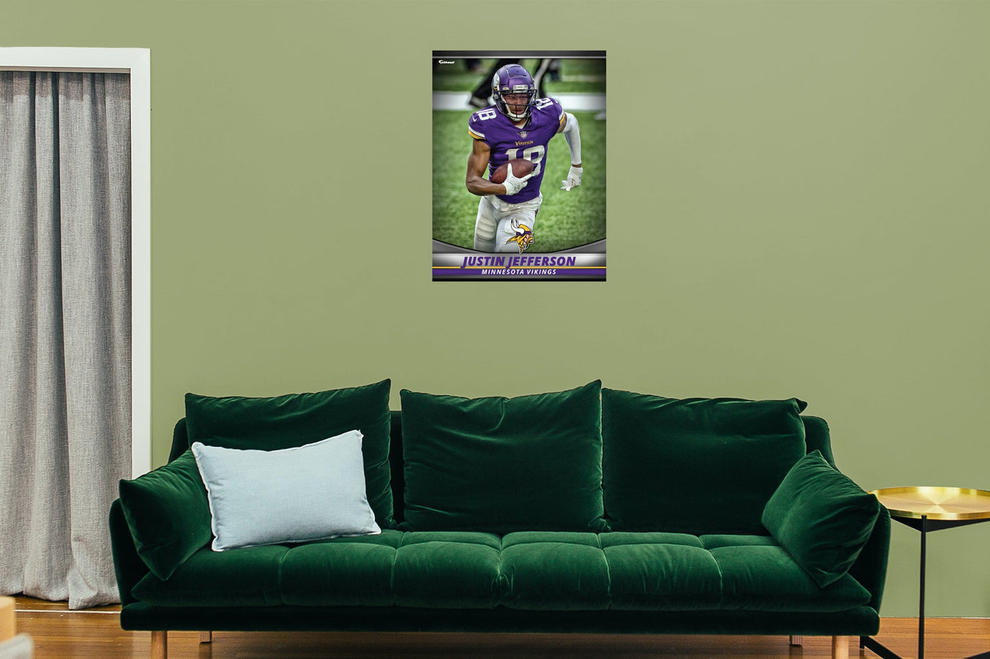 Minnesota Vikings: Justin Jefferson  GameStar        - Officially Licensed NFL Removable     Adhesive Decal