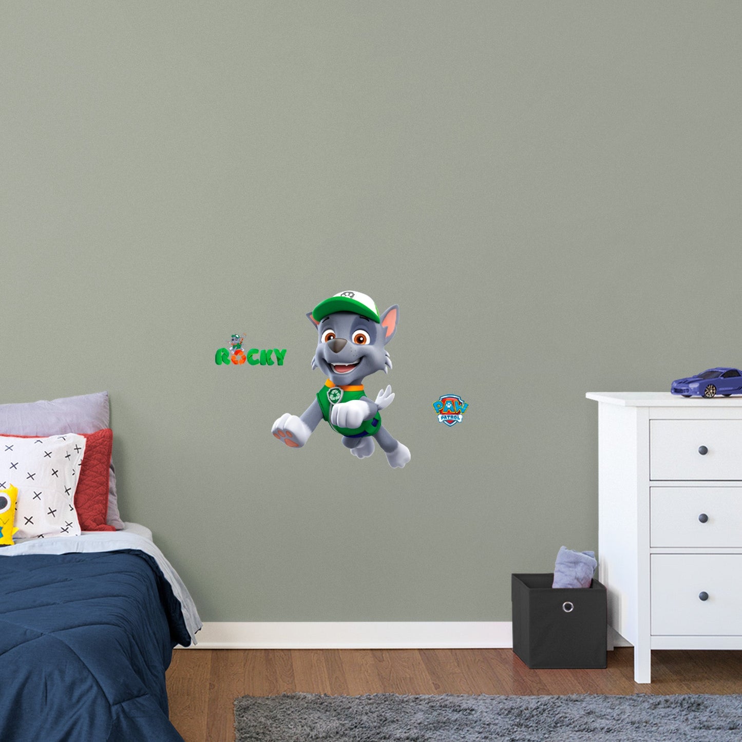 Paw Patrol: Rocky RealBig - Officially Licensed Nickelodeon Removable Adhesive Decal
