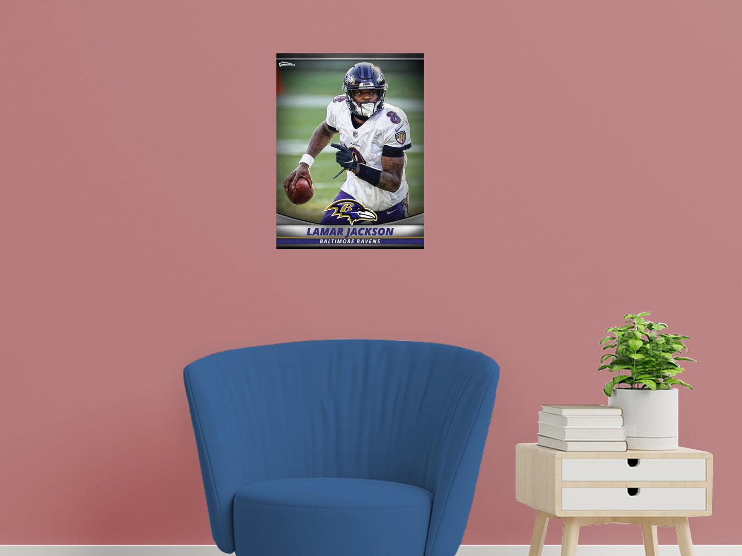 Baltimore Ravens: Lamar Jackson  GameStar        - Officially Licensed NFL Removable     Adhesive Decal