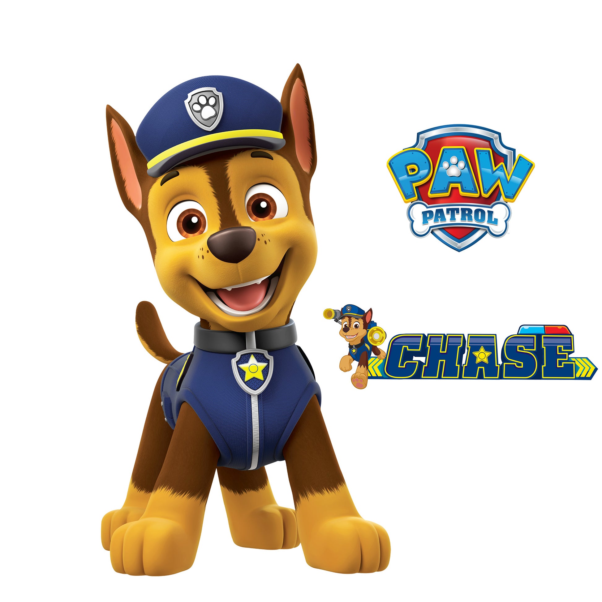 Paw Patrol: Chase RealBig - Officially Licensed Nickelodeon Removable  Adhesive Decal