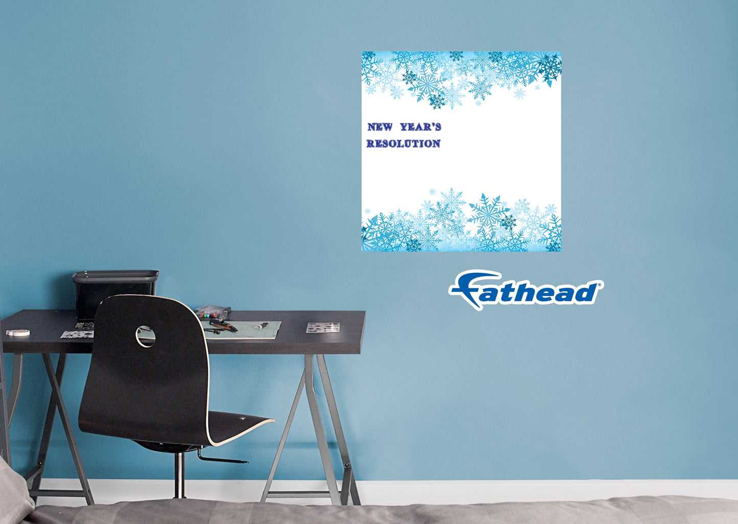 New Year: Icy Dry Erase - Removable Adhesive Decal