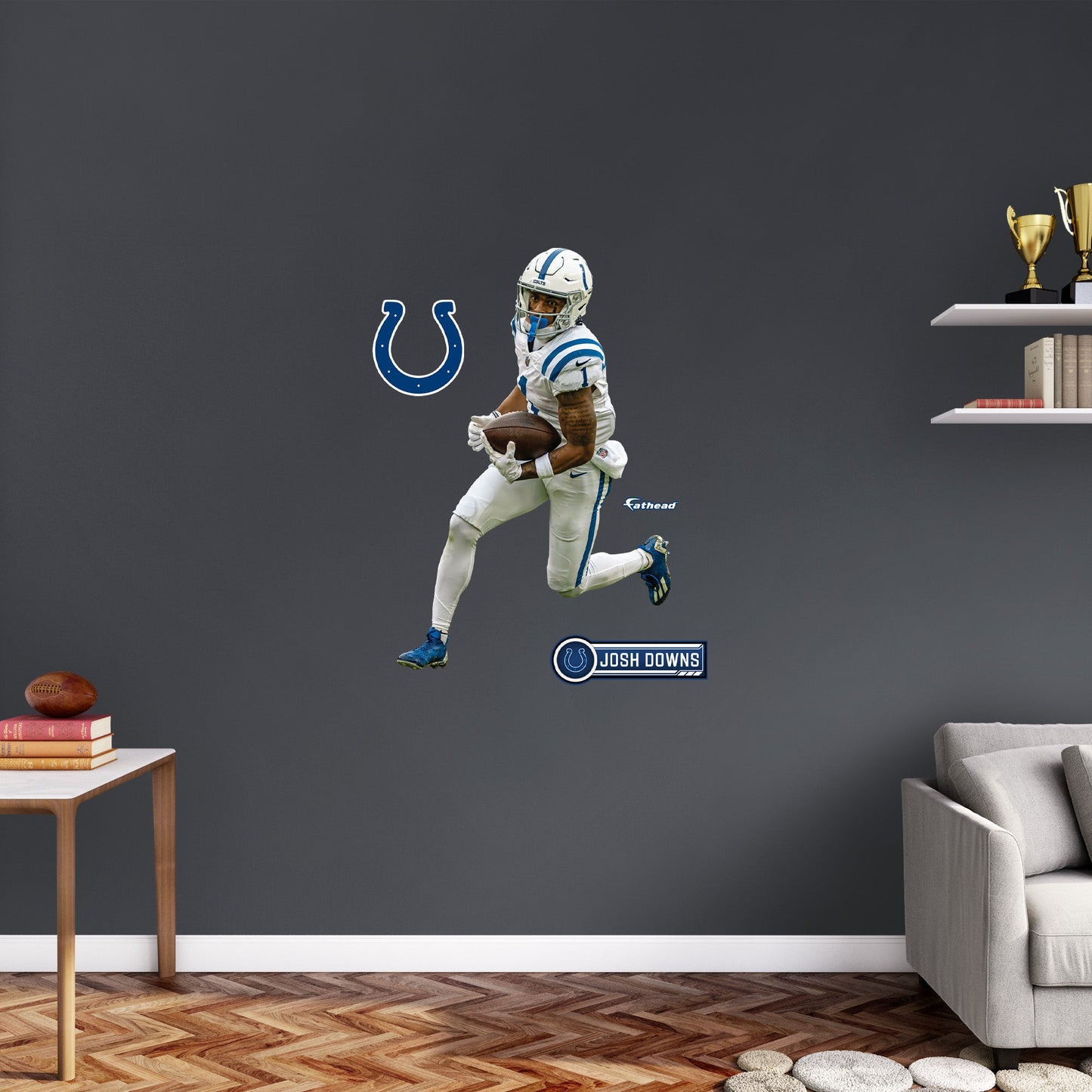 Indianapolis Colts: Josh Downs         - Officially Licensed NFL Removable     Adhesive Decal
