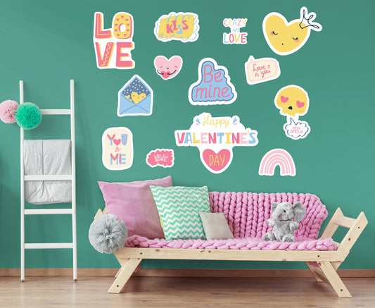 Valentine's Day: Crazy in Love Collection - Removable Adhesive Decal