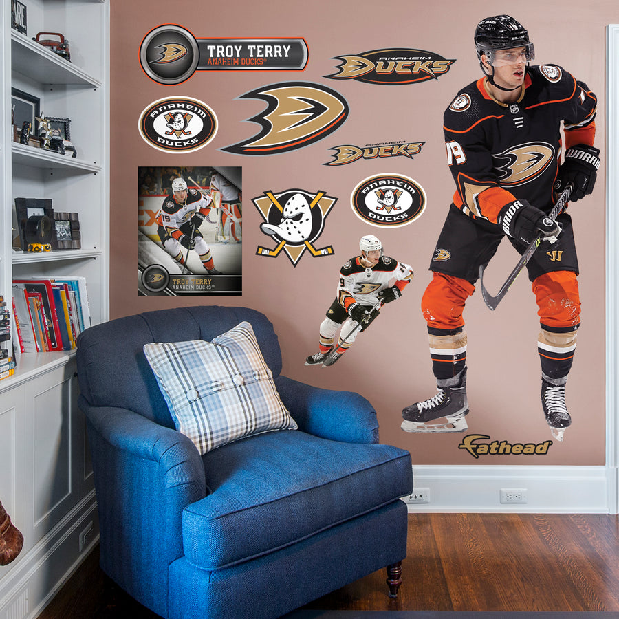 Troy Terry - RealBig Collection - Official NHL - Anaheim Ducks - Reusable Vinyl Wall Decals
