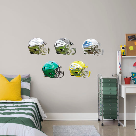 Oregon Ducks: Helmet Collection - Officially Licensed Removable Wall Decals