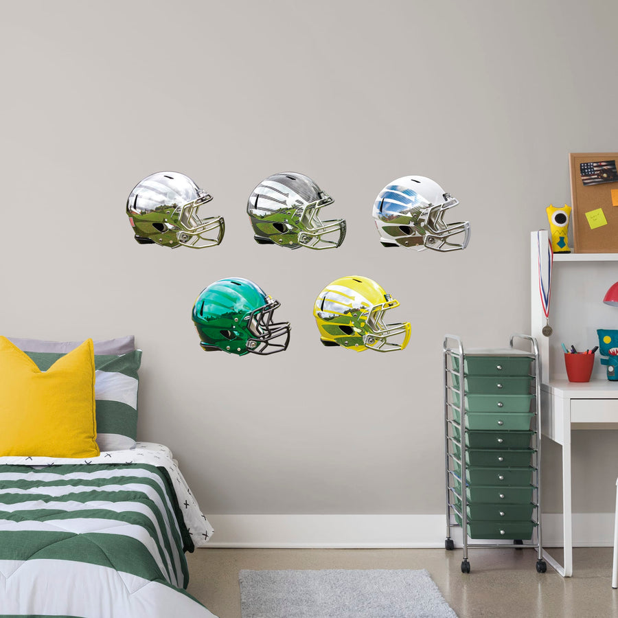 Oregon Ducks - RealBig Helmet Collection - Official NCAA - Reusable Vinyl Wall Decals