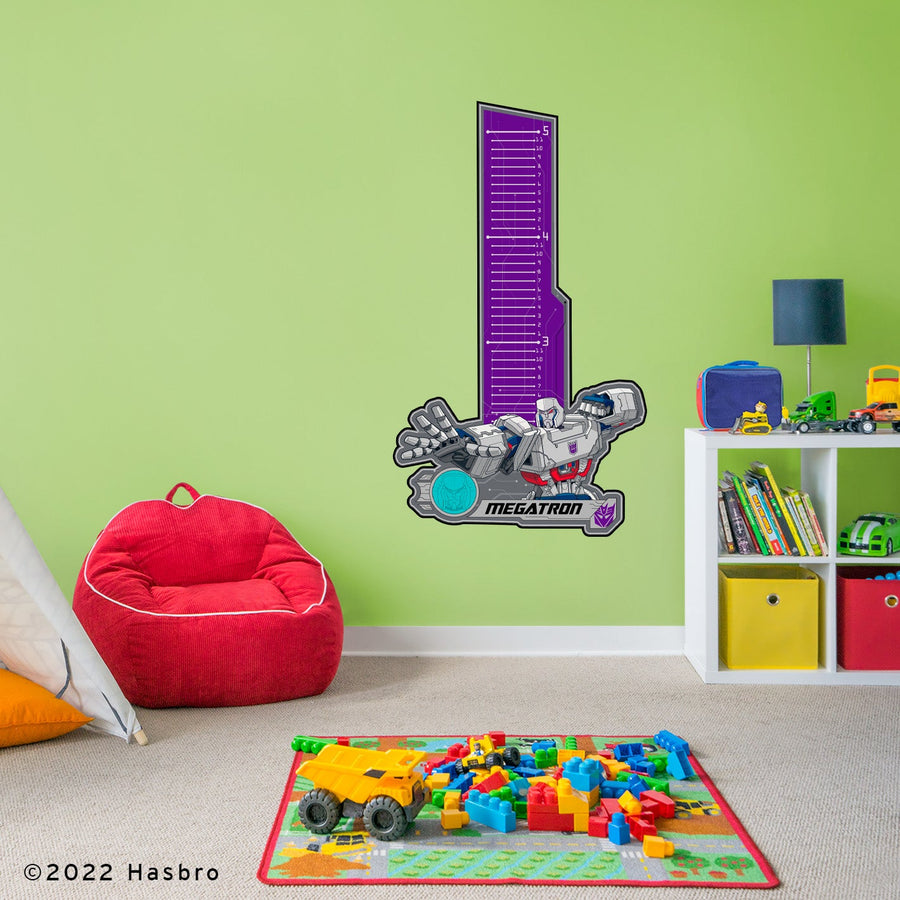 Megatron - Growth Chart - Official Hasbro - Reusable Vinyl Wall Decal