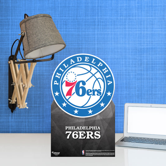 Philadelphia 76ers:   Logo  Mini   Cardstock Cutout  - Officially Licensed NBA    Stand Out