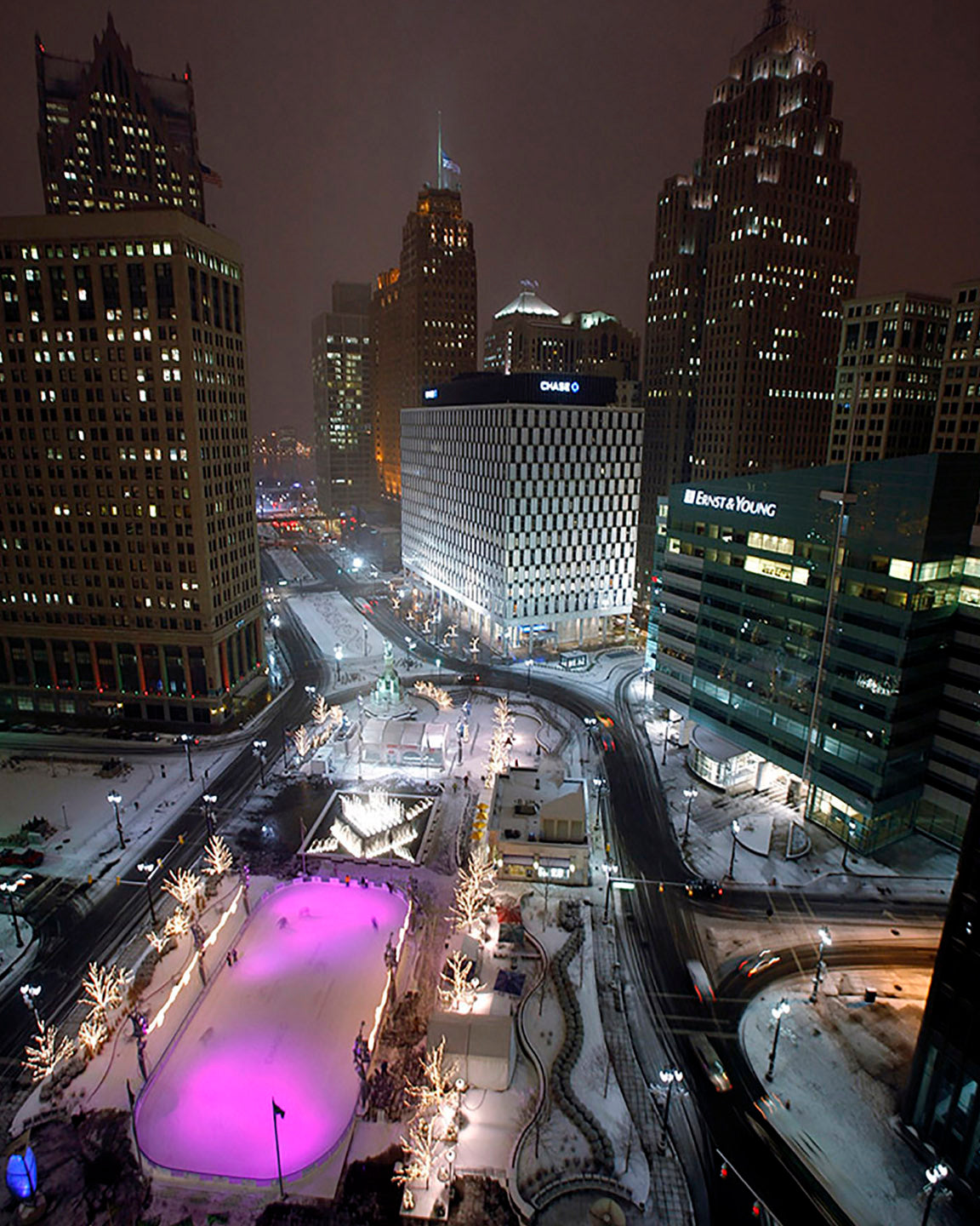 Campus Martius - Officially Licensed Detroit News Canvas